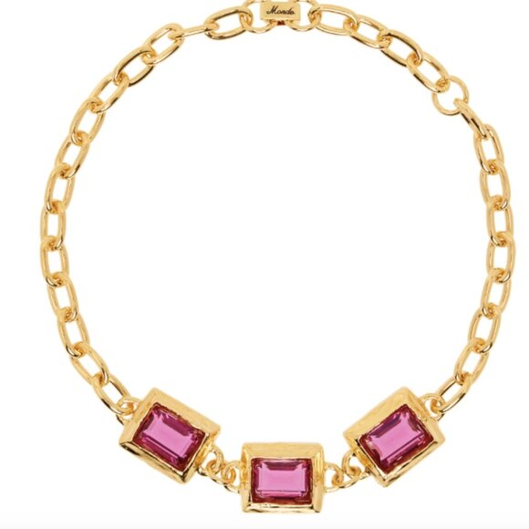 Mondo Mondo Gold Baguette Choker - Picture 1 of 2